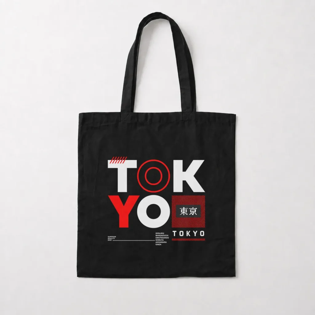 توت بگ ژاپن طرح Tokyo تایپوگرافی کد 16030