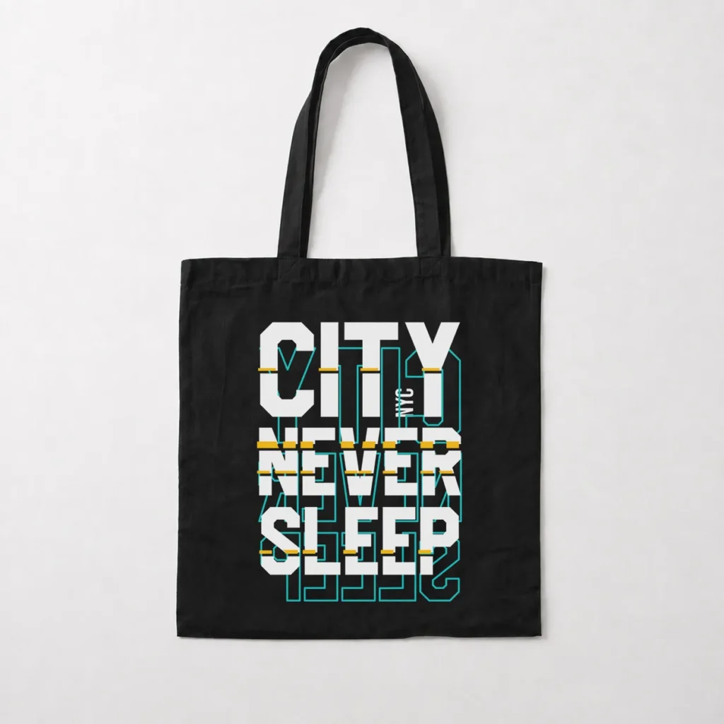 توت بگ تایپوگرافی City Never Sleep NYC کد 16068