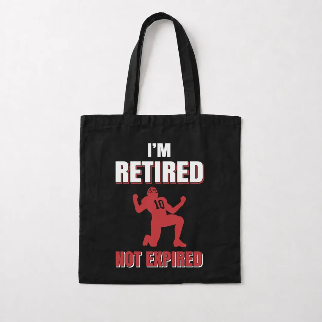 توت بگ فوتبال آمریکایی طرح I'm Retired Not Expired کد 16267