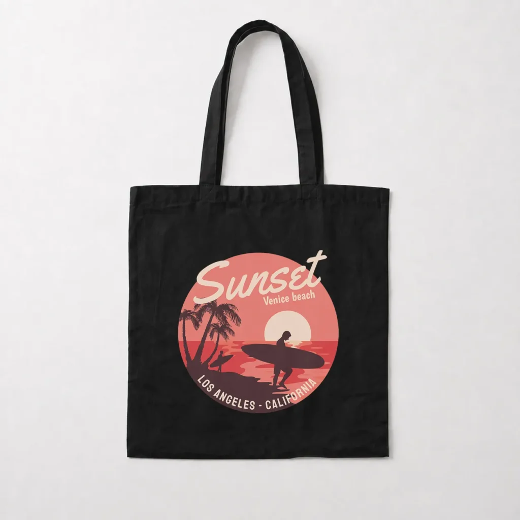 توت بگ طرح Sunset Venice Beach موج‌سواری کد 16345