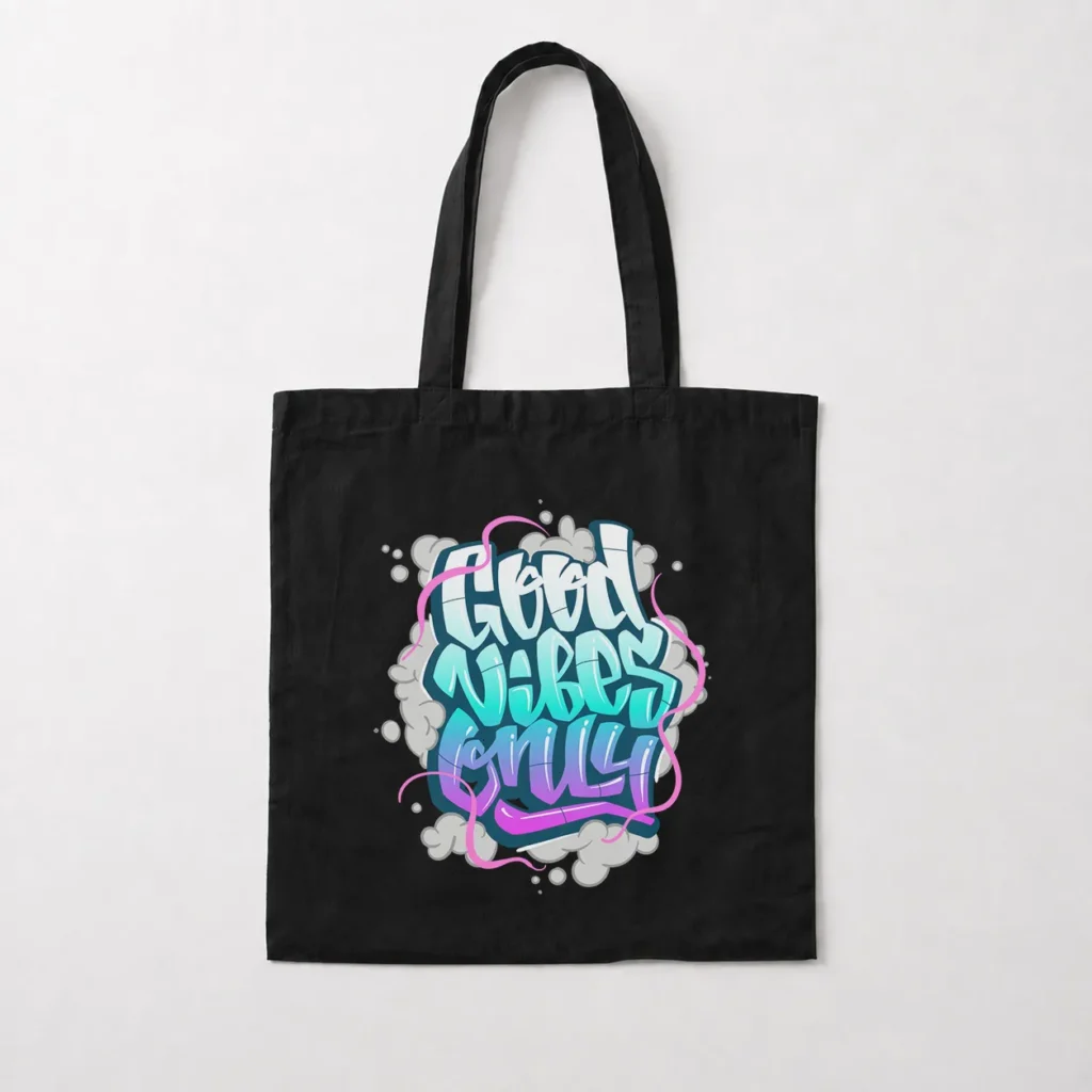 توت بگ گرافیتی طرح Good Vibes Only کد 16516