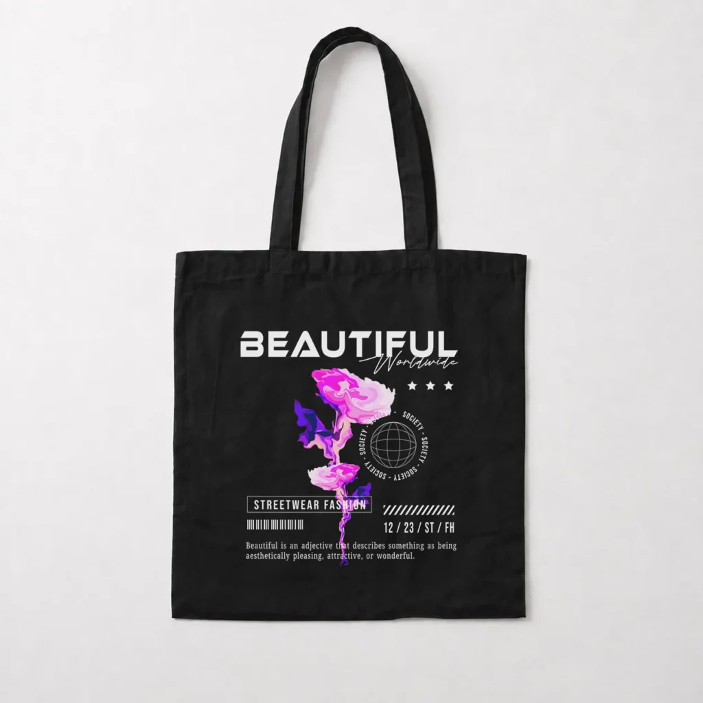 توت بگ گل رز طرح استریت‌ویر Beautiful کد 1655