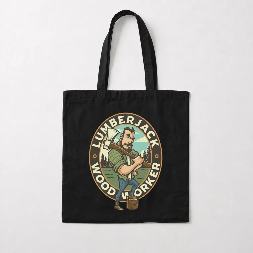 توت بگ چوب‌بری طرح Lumberjack Wood Worker کد 16718