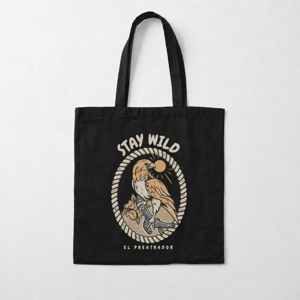 توت بگ پرنده شکاری طرح Stay Wild کد 16747