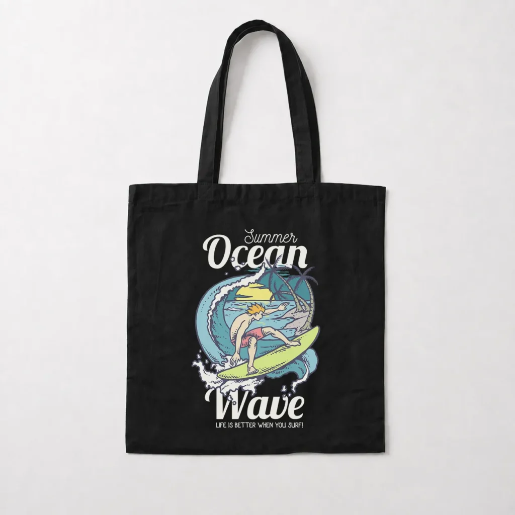 توت بگ تابستانی طرح موج‌سواری Ocean Wave کد 16833