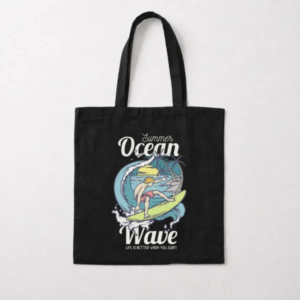 توت بگ تابستانی طرح موج‌سواری Ocean Wave کد 16833