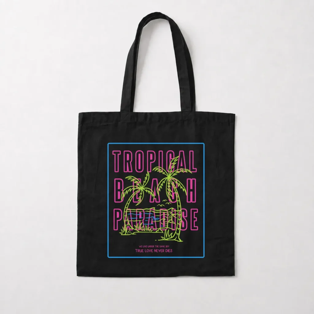 توت بگ تابستانی طرح Tropical Beach Paradise کد 16930
