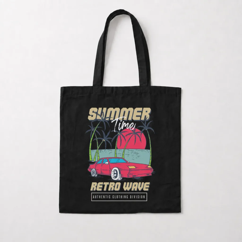 توت بگ رترو طرح Summer Time Retro Wave کد 16942