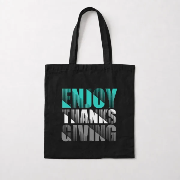 توت بگ نوشته Enjoy Thanksgiving طرح تایپوگرافی کد 17060
