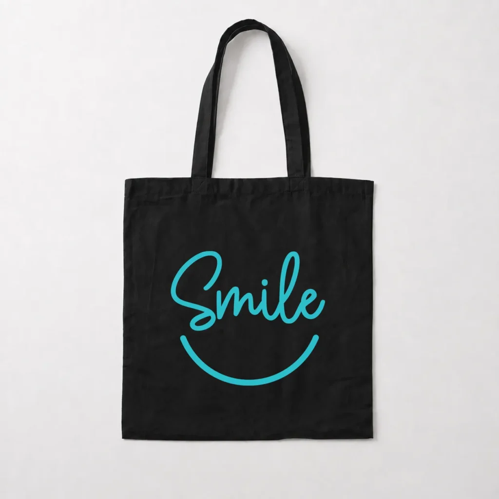 توت بگ نوشته Smile طرح مینیمال کد 17074