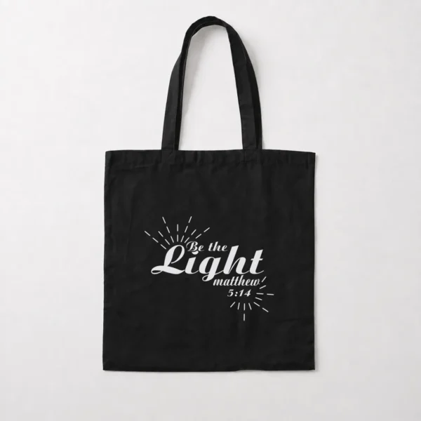 توت بگ نوشته Be the Light سفید کد 1727