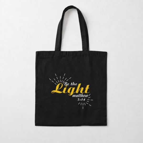 توت بگ نوشته Be the Light زرد کد 1728