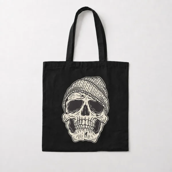 توت بگ جمجمه طرح کلاه بافتنی وینتیج (Skull) کد 17466