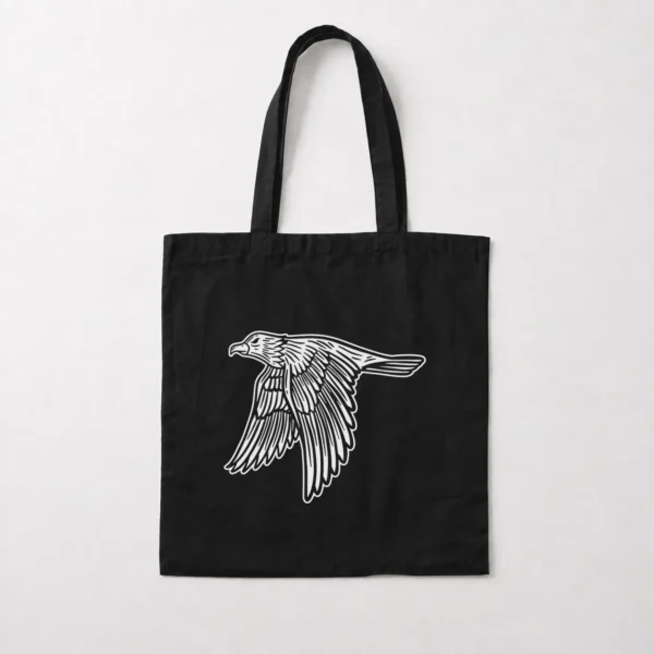 توت بگ عقاب طرح پرواز سیاه‌سفید (Flying Eagle) کد 18336