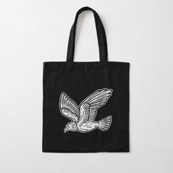 توت بگ مرغ دریایی طرح سیاه‌سفید (Seagull) کد 18337