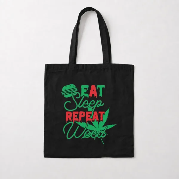 توت بگ نوشته Eat Sleep Repeat Weed کد 18348
