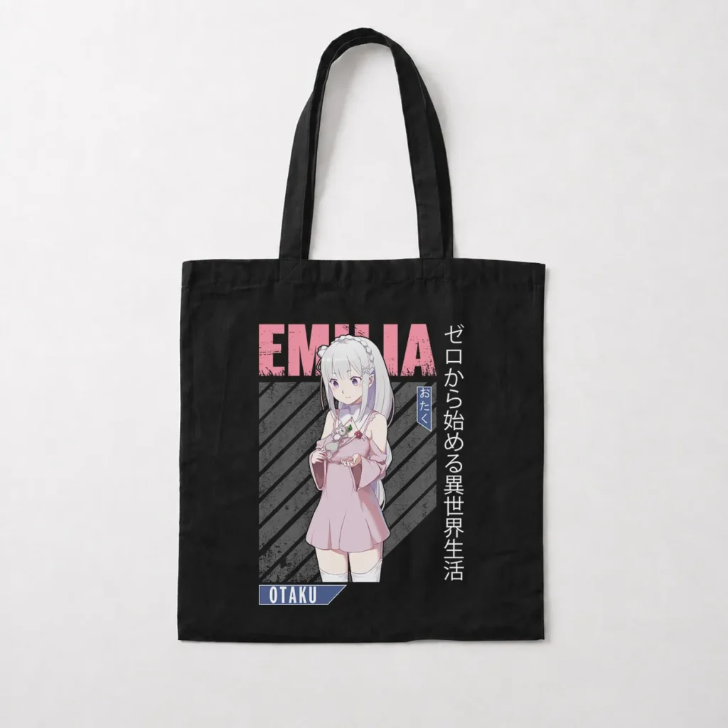 توت بگ انیمه ری زیرو طرح امیلیا با گل (Emilia) کد 18416