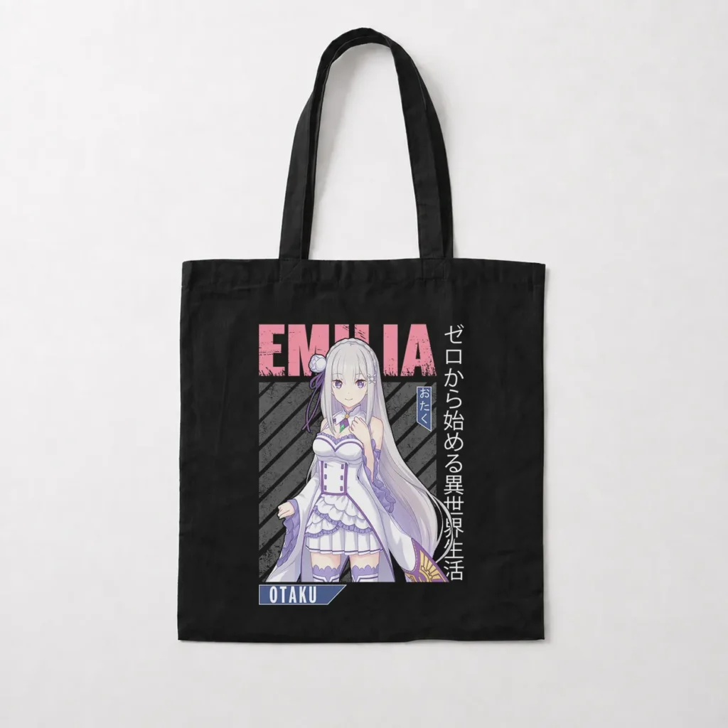 توت بگ انیمه ری زیرو طرح امیلیا با لباس سفید (Emilia) کد 18417