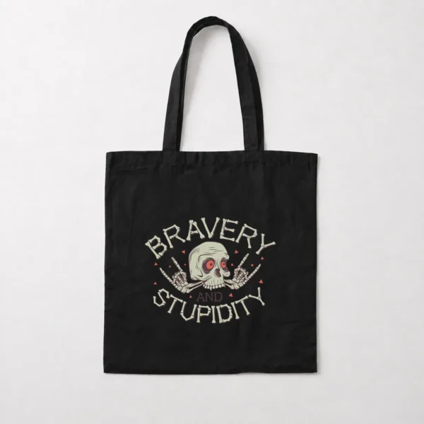توت بگ جمجمه طرح Bravery And Stupidity کد 18593