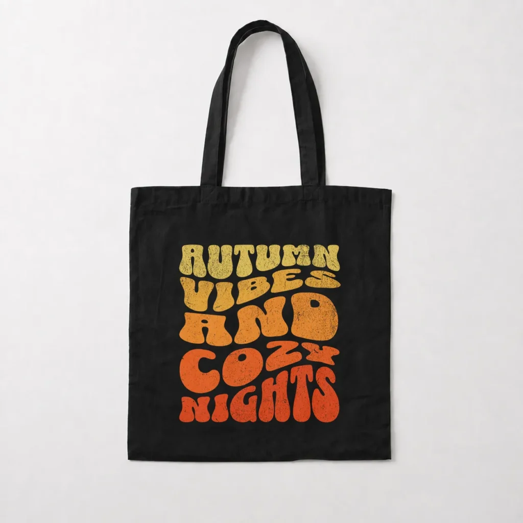 توت بگ پاییزی طرح Autumn Vibes And Cozy Nights کد 18596