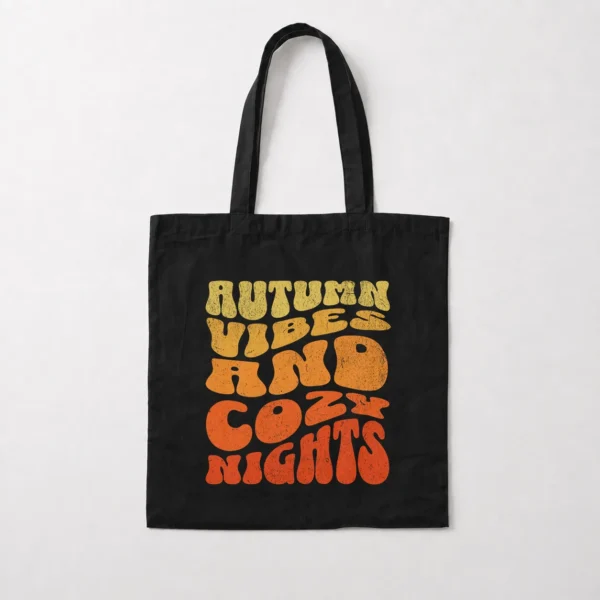 توت بگ پاییزی طرح Autumn Vibes And Cozy Nights کد 18596