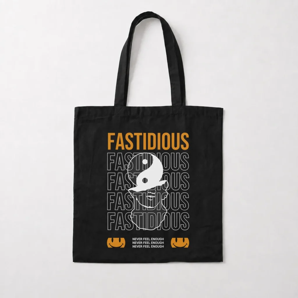توت بگ تایپوگرافی Fastidious با نماد یین یانگ کد 18621