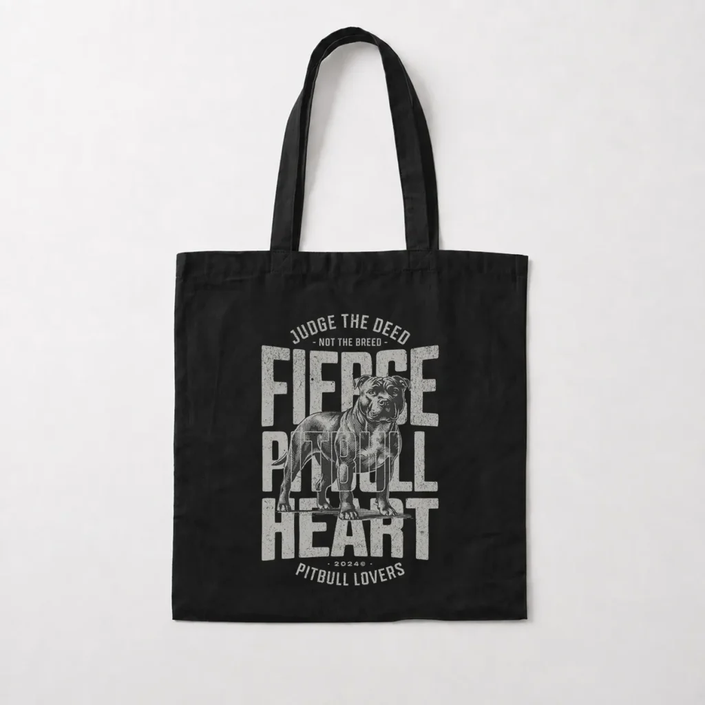 توت بگ سگ پیتبول طرح Fierce Heart کد 18692