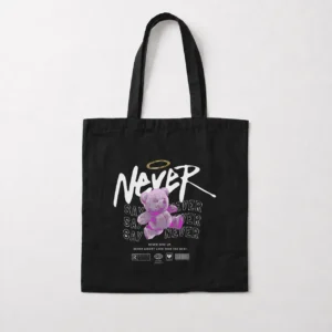 توت بگ خرس بنفش با هاله و نوشته Never Say Never کد 1879