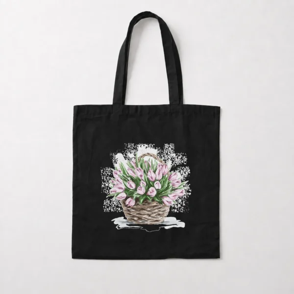 توت بگ گل لاله طرح سبد گل (Tulip Basket) کد 19434