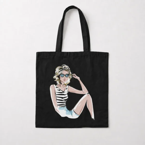 توت بگ دخترانه طرح مد (Fashion Girl) کد 19445