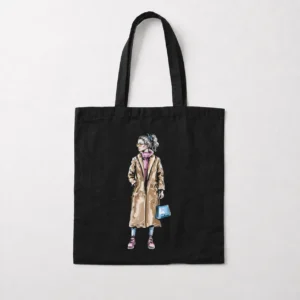 توت بگ دخترانه طرح پالتو (Trench Coat) کد 19446
