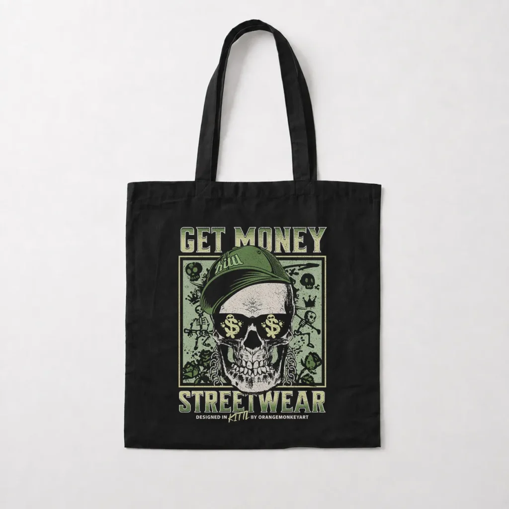 توت بگ جمجمه طرح Get Money Streetwear کد 19673