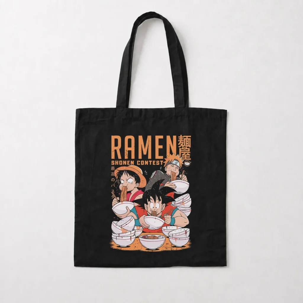 توت بگ انیمه طرح رامن ناروتو و لوفی و گوکو (Ramen Shonen) کد 19858