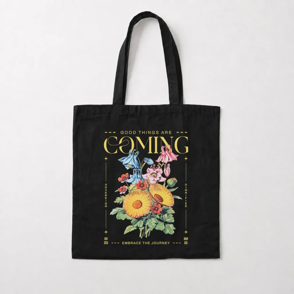 توت بگ طرح گل Good Things Are Coming کد 19882