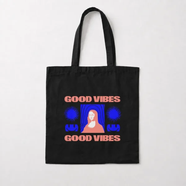 توت بگ طرح پاپ آرت مونالیزا Good Vibes کد 19890