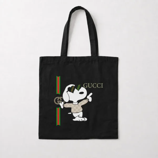 توت بگ اسنوپی طرح خط گوچی (Snoopy Gucci) کد 20014