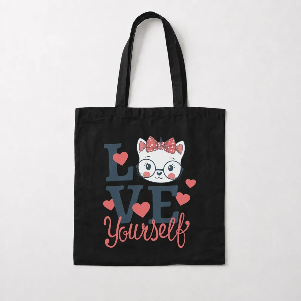 توت بگ گربه طرح Love Yourself کد 20284