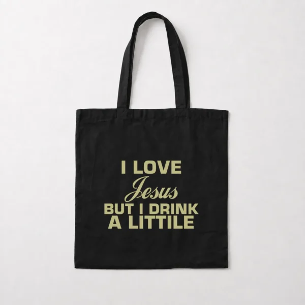توت بگ طرح I Love Jesus But I Drink A Little کد 20344