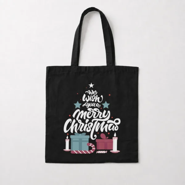 توت بگ کریسمس طرح درخت و هدیه We Wish You a Merry Christmas کد 20421
