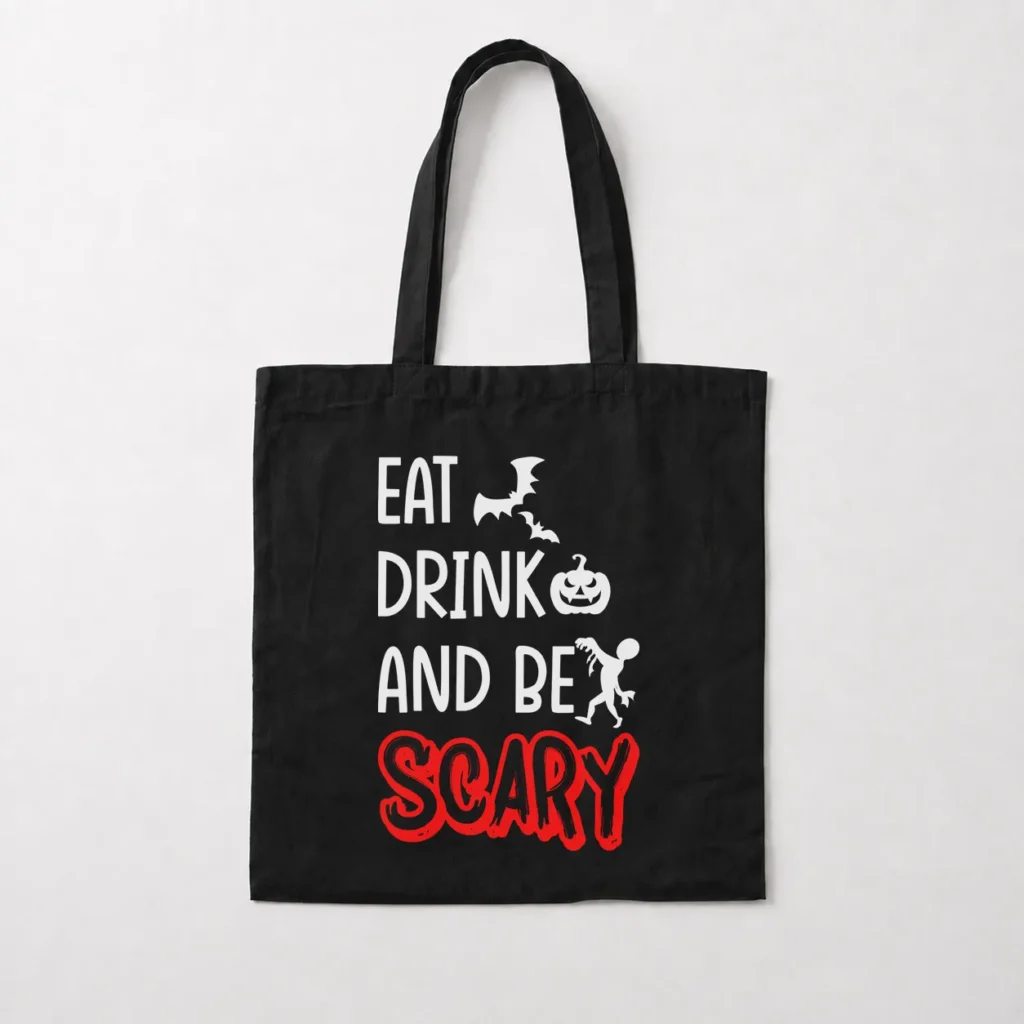 توت بگ هالووین طرح Eat Drink And Be Scary کد 20594