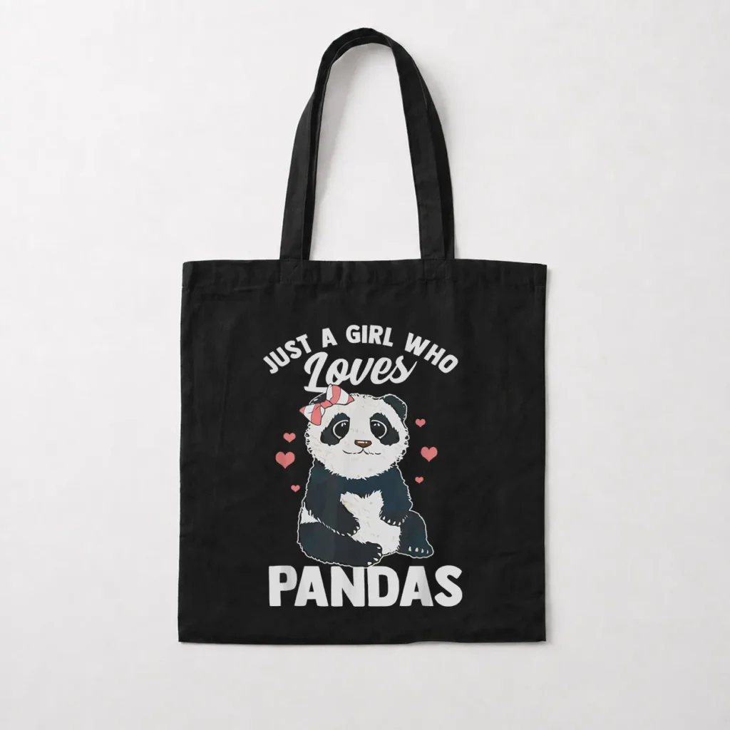 توت بگ پاندا طرح Just a Girl Who Loves Pandas کد 20788