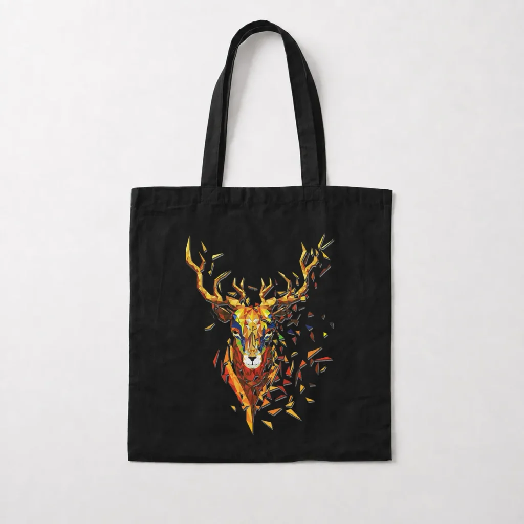 توت بگ گوزن طرح هندسی رنگی (Geometric Deer) کد 20868