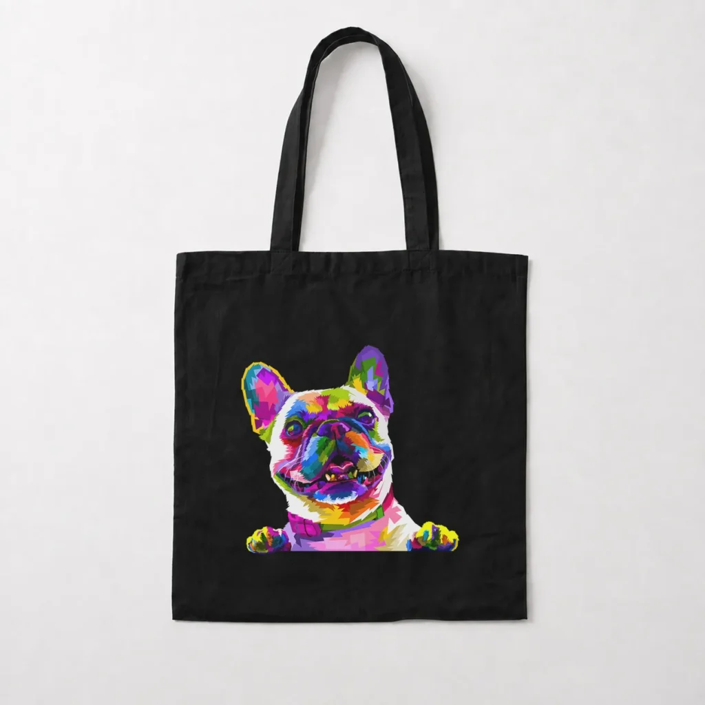 توت بگ سگ طرح پاپ آرت رنگی (Colorful Dog) کد 20873