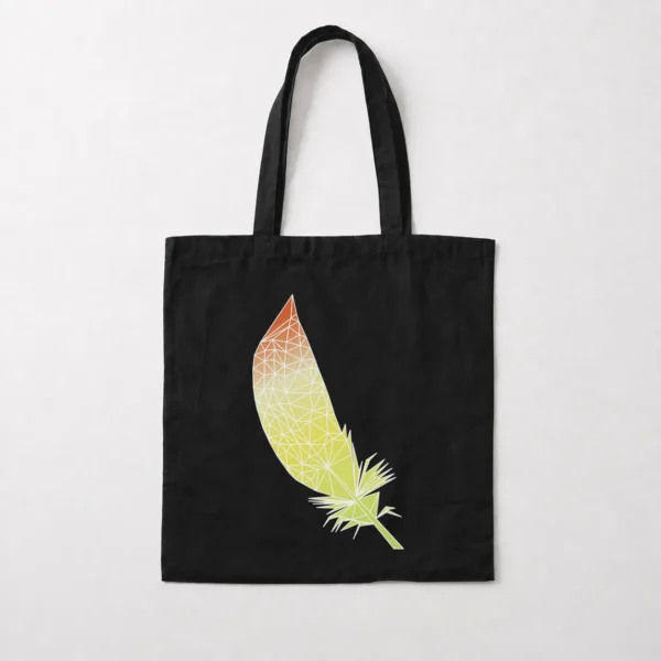 توت بگ پر طرح هندسی زرد (Geometric Feather) کد 20880