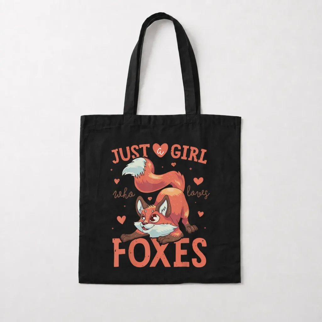 توت بگ روباه طرح Just a Girl Who Loves Foxes کد 20928