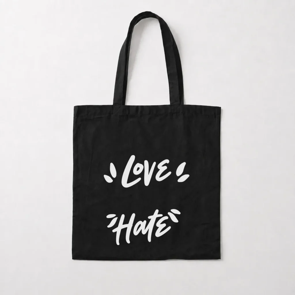 توت بگ تایپوگرافی طرح Love Hate کد 21065