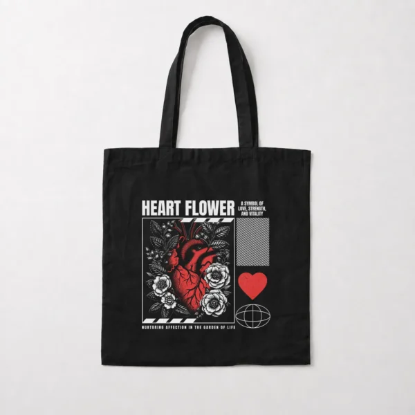توت بگ قلب طرح Heart Flower کد 21248