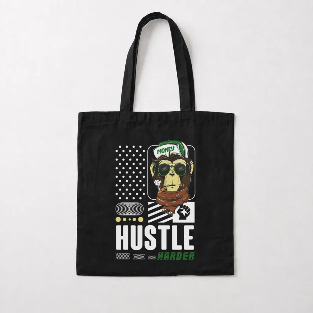 توت بگ گوریل طرح Hustle Harder کد 21531