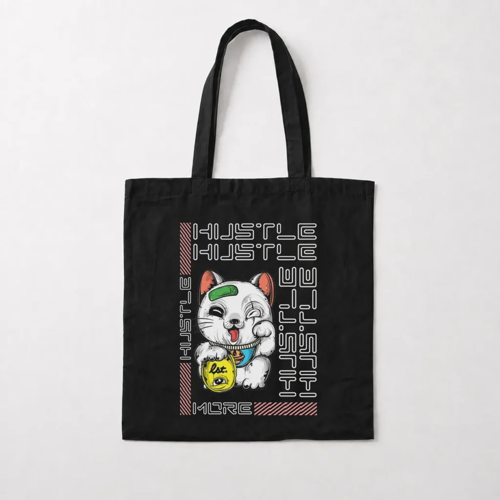 توت بگ گربه مانکی‌نکو طرح Hustle کد 21534