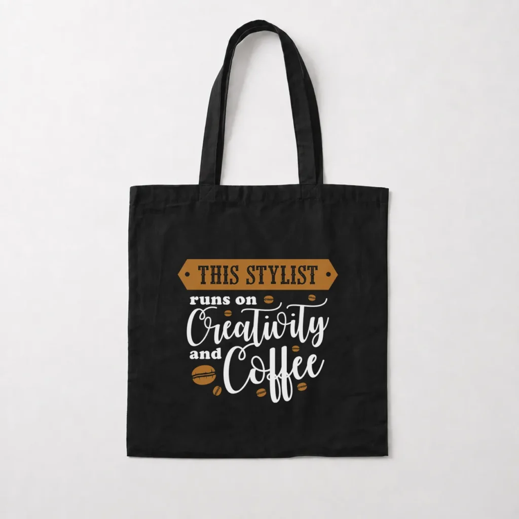 توت بگ آرایشگری طرح This Stylist Runs on Coffee کد 21621